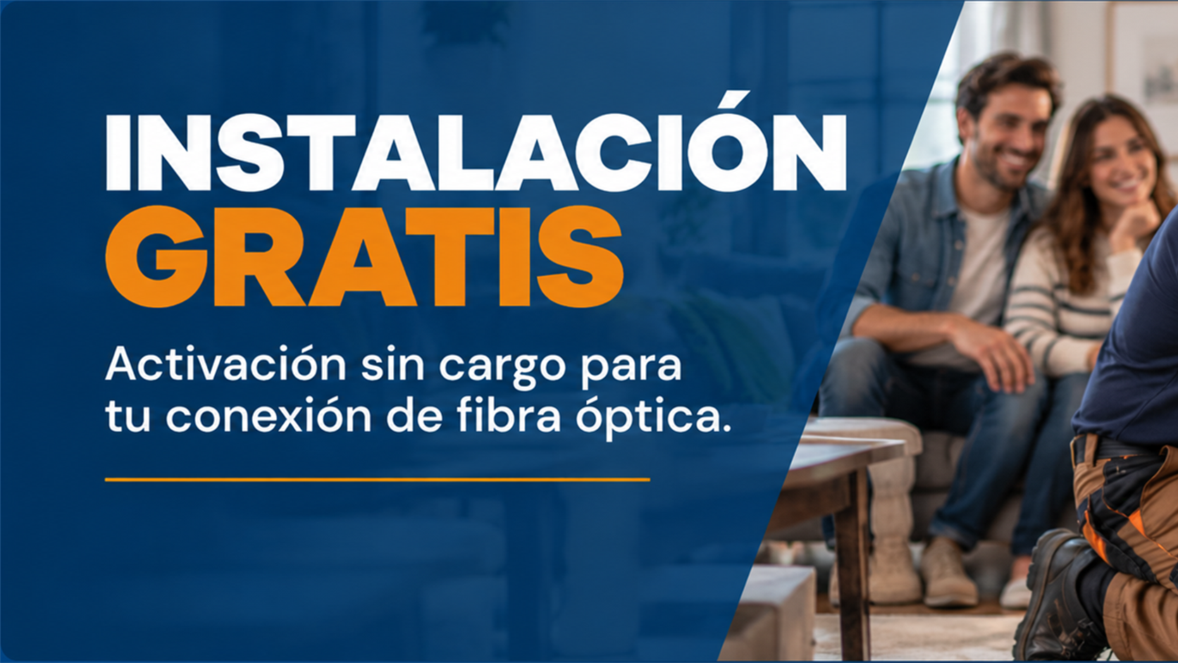 Instalación gratis: activación sin cargo para tu conexión de fibra óptica